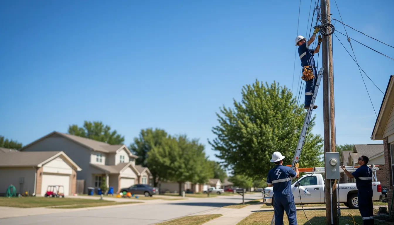 Residential electrician providing installation services in Dexter, NM